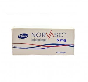 NORVASC 5MG X 100 TABS