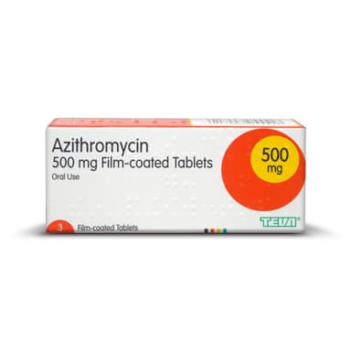AZITHROMYCIN 500MG TEVA