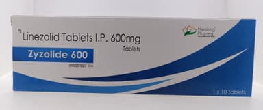 Zyzolide 600mg Linezolid 10 tablets pack