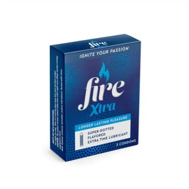 FIRE XTRA CONDOMS X 3