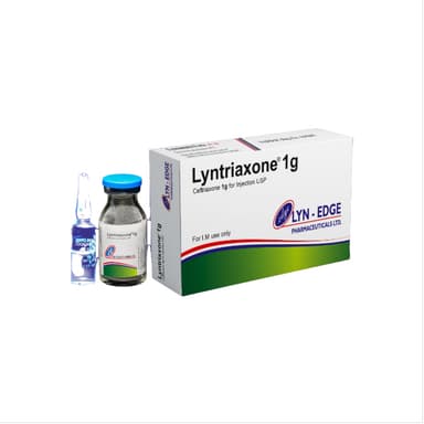 LYNTRIAXONE 1G INJ