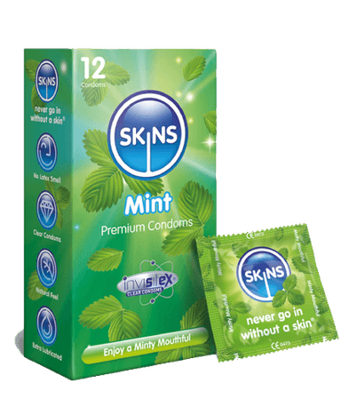 SKINS MINT CONDOMS BY 12