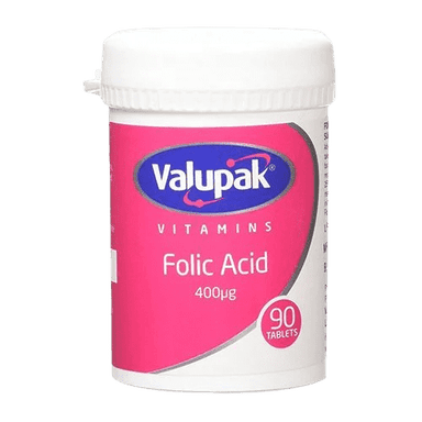 VALUPAK FOLIC ACID 400UG