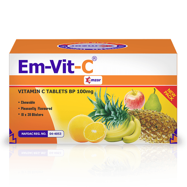 EMVITE C COLOURED X 100