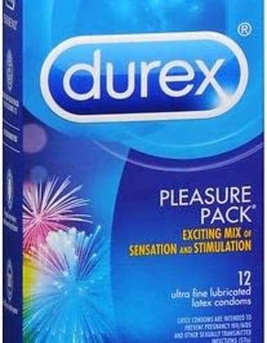 DUREX PLEASURE PACK BY 12