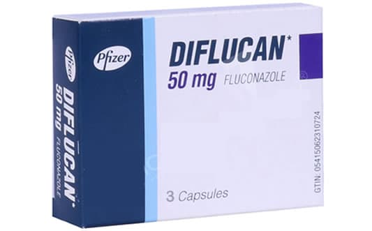DIFLUCAN 50MG CAPSULE X3