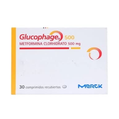 GLUCOPHAGE 500MG X 30 TABS