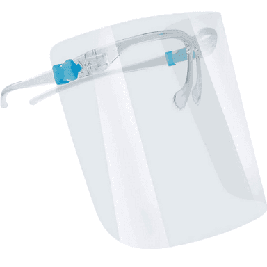 FACE SHIELD WITH GLASSES