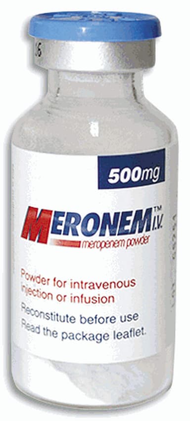 Meronem IV Meropenem powder 500mg vial