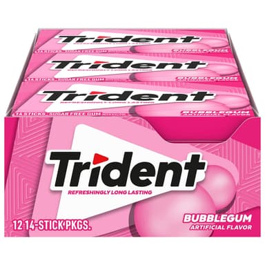 TRIDENT GUM(BUBBLEGUM)