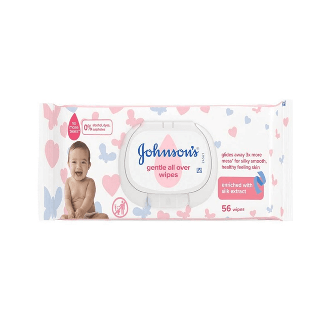 JOHNSON BABY WIPES X 56