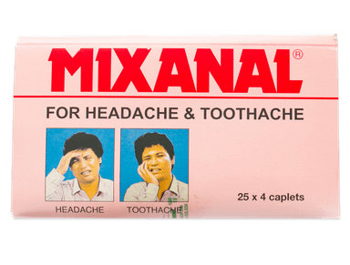 MIXANAL X 25 TABS
