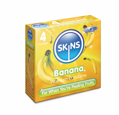 SKINS BANANA CONDOMS X 4
