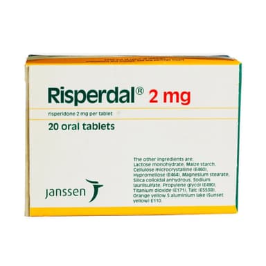 RISPERDAL 2MG X 20 TABS