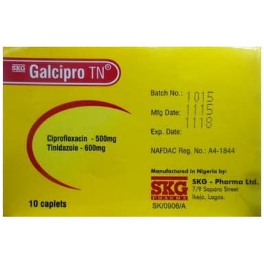 GALCIPRO TN 500/600MG