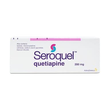 Seroquel 200mg 30 tablets