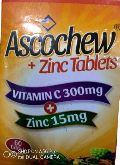 Ascochew + Zinc 60 Tablets