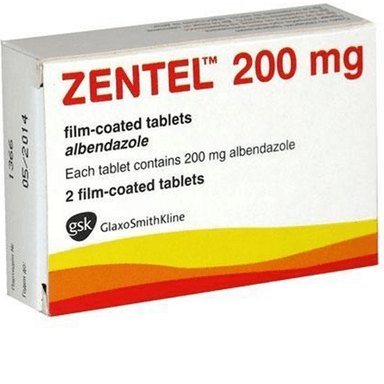 ZENTEL 200MG TABS *2