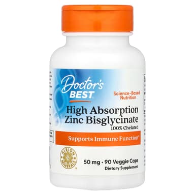 Doctor's Best High Absorption Zinc Bisglycinate 90 capsules 