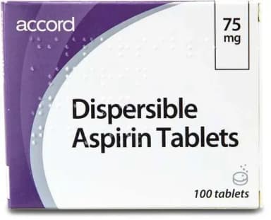 DISPERSIBLE ASPIRIN X 100
