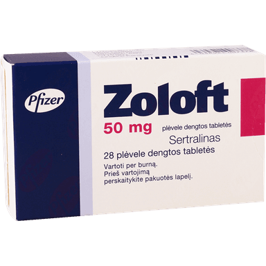ZOLOFT 50MG X 28 TABS