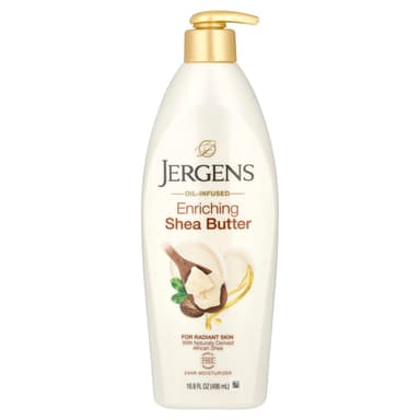 JERGENS OIL INFUSED SHEA BUTTER MOISTURIZER 496ML