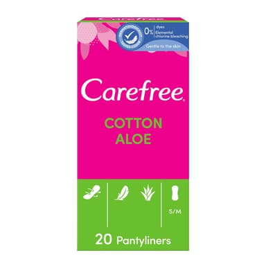 CARE FREE PANTY LINERS X 20(ALOE)