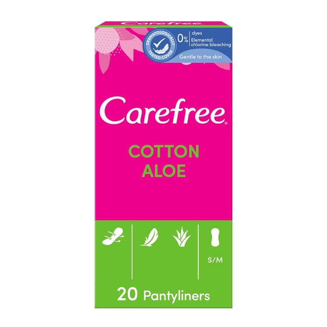 CARE FREE PANTY LINERS X 20(ALOE)