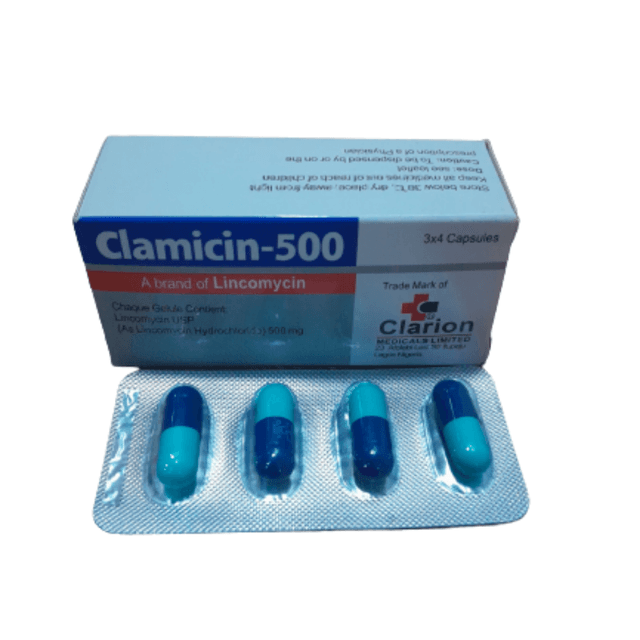 CLAMICIN - LINCOMYCIN 500MG X 12 CAPS