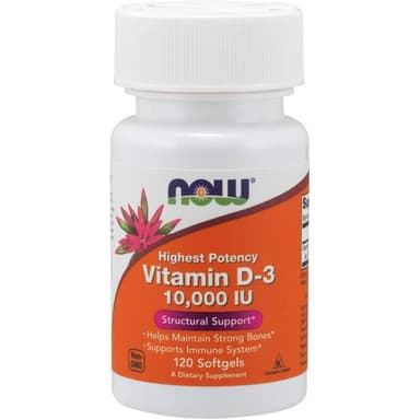 NOW FOODS VITAMIN D-3 10,000 BY 120