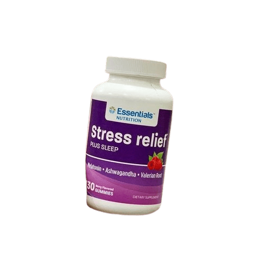 Essentials Nutrition Stress relief plus sleep 130 berry flavoured gummies