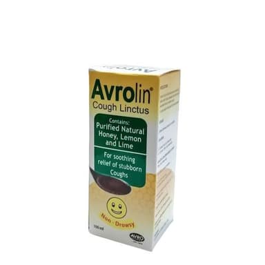Avrolin Cough linctus Purified natural honey, lemon and lime 100ml