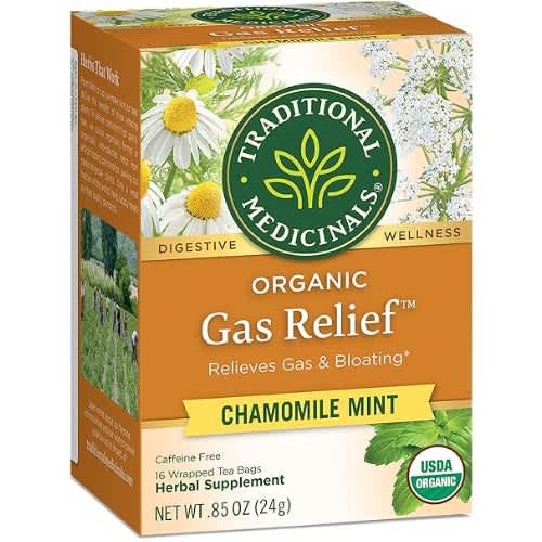 TRADITIONAL MEDICINALS ORGANIC GAS RELIEF CHAMOMILE-16 TEA BAGS