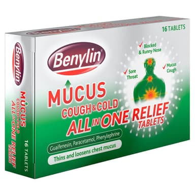 BENYLIN MUCUS COUGH & COLD X 16 TABS