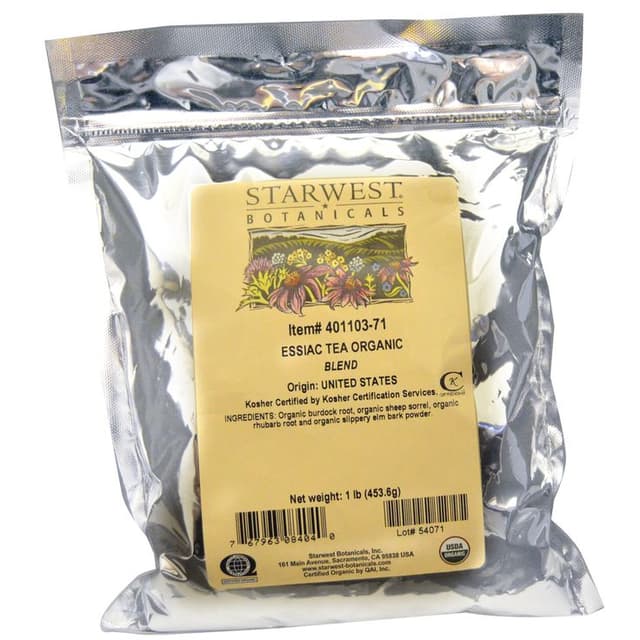 STARWEST BOTANICALS ORGANIC ESSIAC TEA