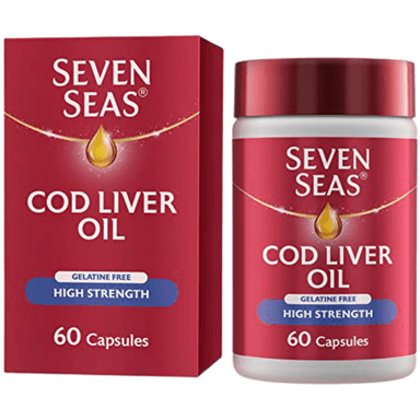 SEVEN SEAS COD LIVER H/S 525MG OMEGA-3 200MG X 60 CAPS