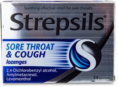 STREPSILS SORE THROAT& COUGH(BLISTER,EACH)
