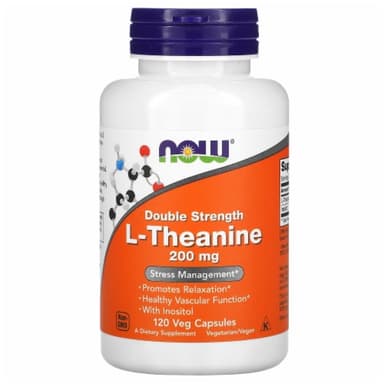 Now double strength L-theanine 200mg
