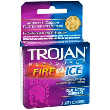 TROJAN FIRE & ICE CONDOM X3