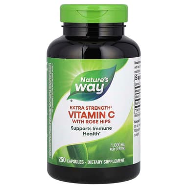 NATURE'S WAY EXTRA STRENGTH VITAMIN C WITH ROSE HIP 1000MG X 250 CAPS