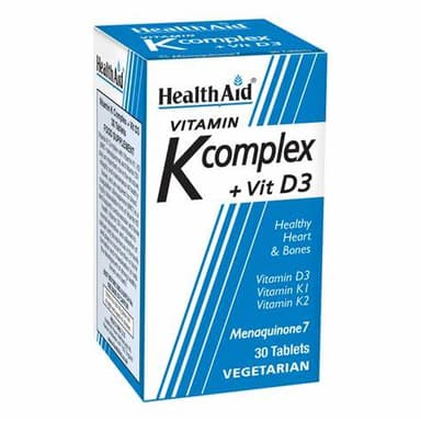 HEALTH AID KCOMPLEX + VIT D3 X30 TABS