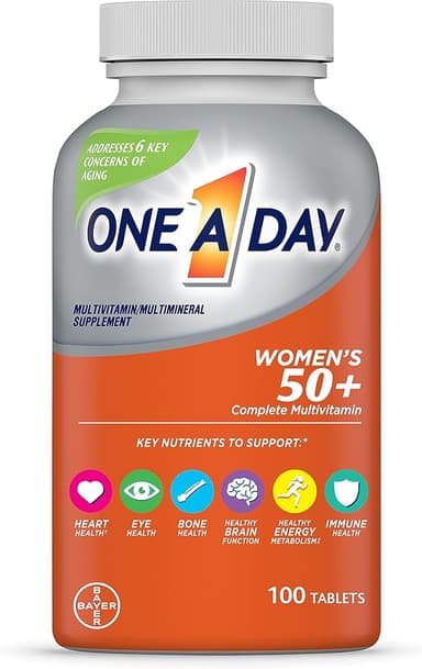 ONE A DAY WOMEN'S 50+ COMPLETE MULTIVITAMIN X 100 TABS