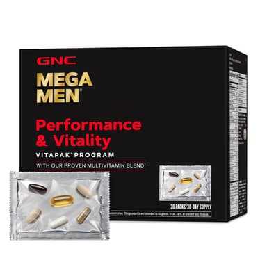 GNC MEGA MEN PERFORMANCE VITALITY VITAPAK X 30 PACKS