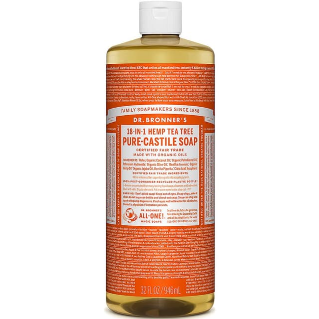 DR. BRONNER'S CASTLE HEMP TEA TREE SOAP 946ML