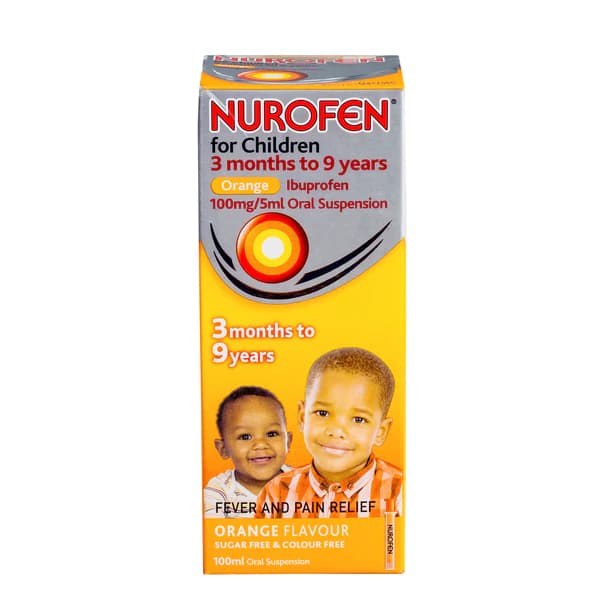 NUROFEN SYR(ORANGE) 100ML NR