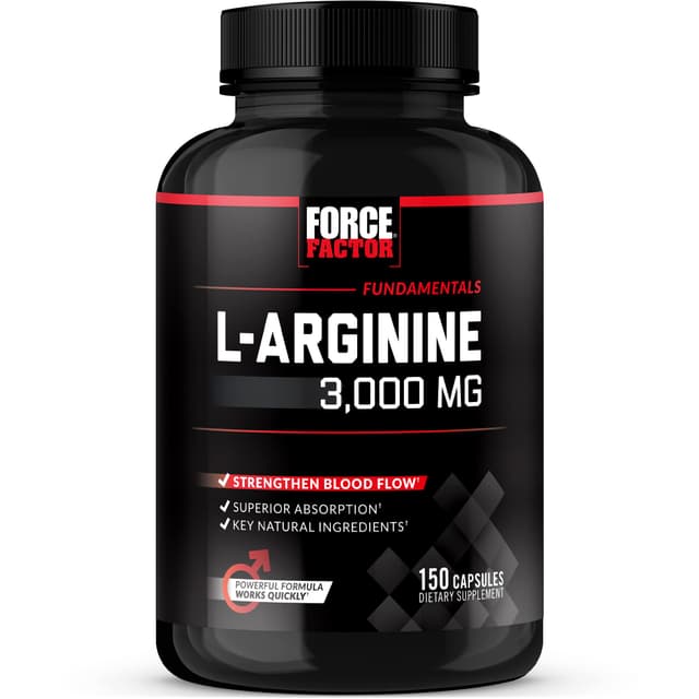FORCE FACTOR L- ARGININE CAPS 3000MG BY 150