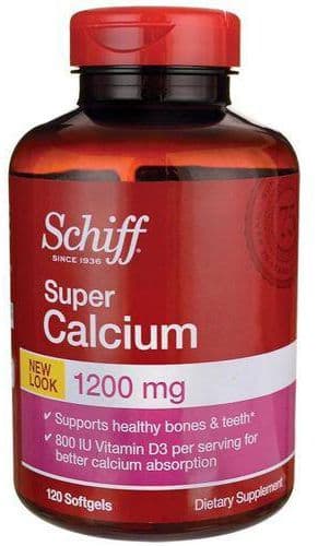 SCHIFF SUPER CALCIUM 1200MG X 120 TABS
