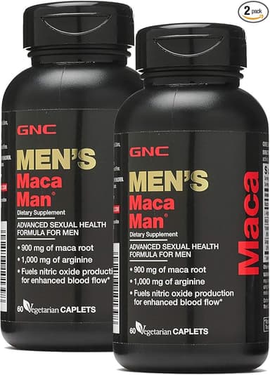 GNC MEN'S MACA MAN ADVANCED SEXUAL HEALTH SUPPLEMENT X 60 CAPS