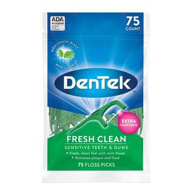 DENTEK FLOSS PICKS - FRESH CLEAN