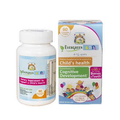 EVERGREEN KIDZ X 60 CHEWABLE TABS